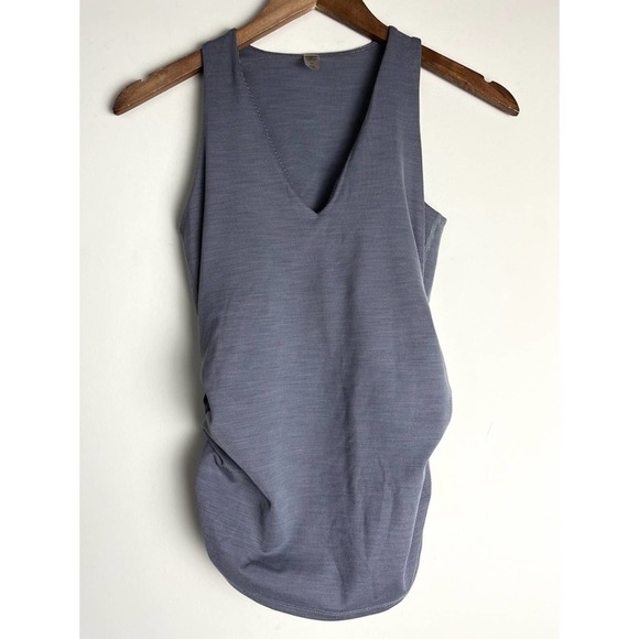 Beyond the Bump Rib Shirred Maternity Tank Top (size S) - Picture 5 of 8